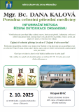 Přednáška - ŘÍZENÁ DETOXIKACE ORGANISMU 2.10.2025 OD 19.00 hod. KULTURNÍ DŮM ZÁKUPY