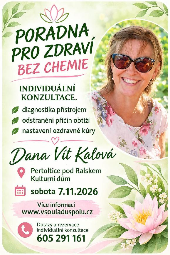 Konzultace s Danou Vít Kalovou – Pertoltice 7. 11. 2026